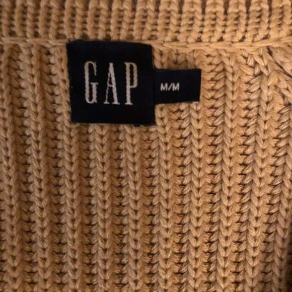 Beige Ribbed Knit Sweater - Picture 4 of 6